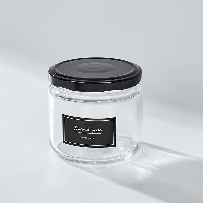 12 oz Straight Side Glass Candle Jar Wholesale with Metal Lid
