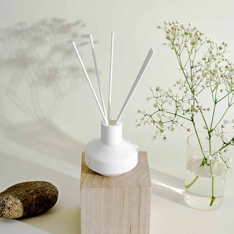 Luxury Empty Pure White Opal Glass Reed Diffuser Bottle