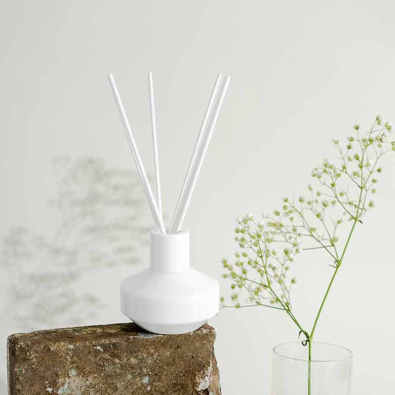 Luxury Empty Pure White Opal Glass Reed Diffuser Bottle