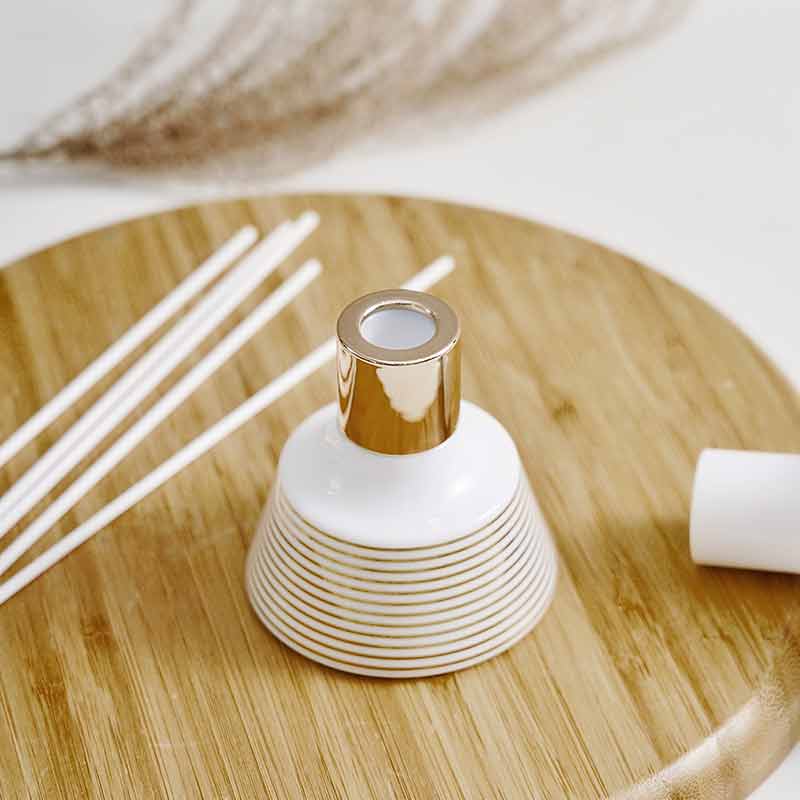 Golden Opal Glass 100ml Reed Diffuser Bottle for Home
