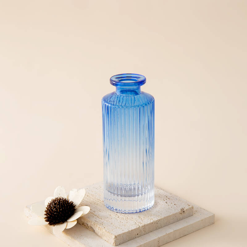 Column Carving 150ml Blue Ombre Glass Diffuser Bottle