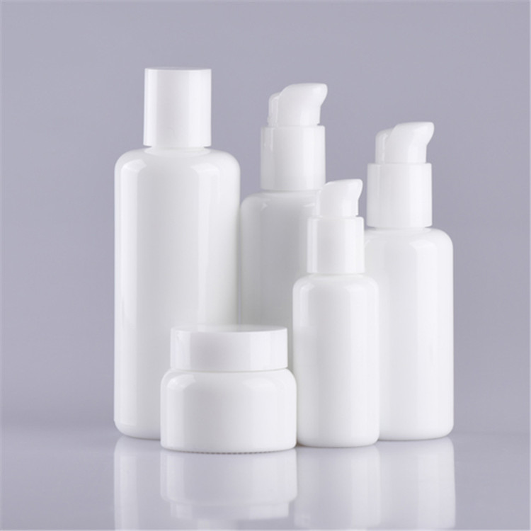 Cosmetic Glass Containers White Opal Glass Bottle Glass Cream Jars Featured Image