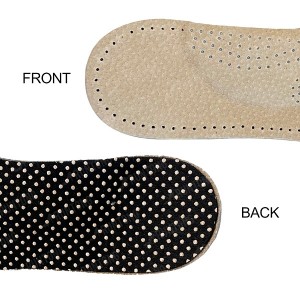 Full Length Slow Pressure Leather Orthotic Insoles For Arch Cushion