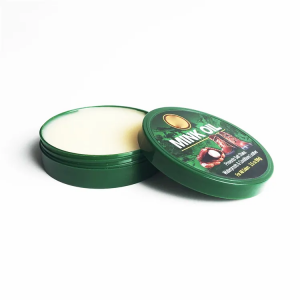Shoe Wax Tin Can Waterproof Mink Oil for leather shoes
