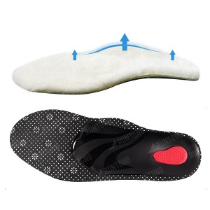 Foot Protection Shock Absorption Insoles For Shoes Plush orthotic insoles