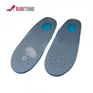 Sport shock absorption silicone EVA breathable insoles