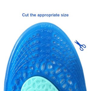 Plantilles de gel de silicona de massatge esportiu Plantilles de running per a sabates