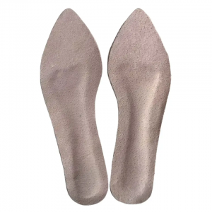 Lady 3/4 Ultra Thin Pigskin Leather Self Adhesive Insole para sa High Heels