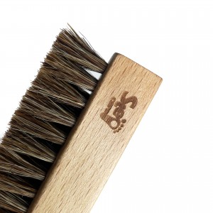 Prispôsobená štetina na vlasy nylonová drevená kefa na čistenie tenisiek