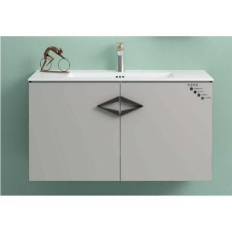Simple and luxurious bathroom cabinets and  vanities with shelf and senor LED and ceramic basin bathroom vanity
