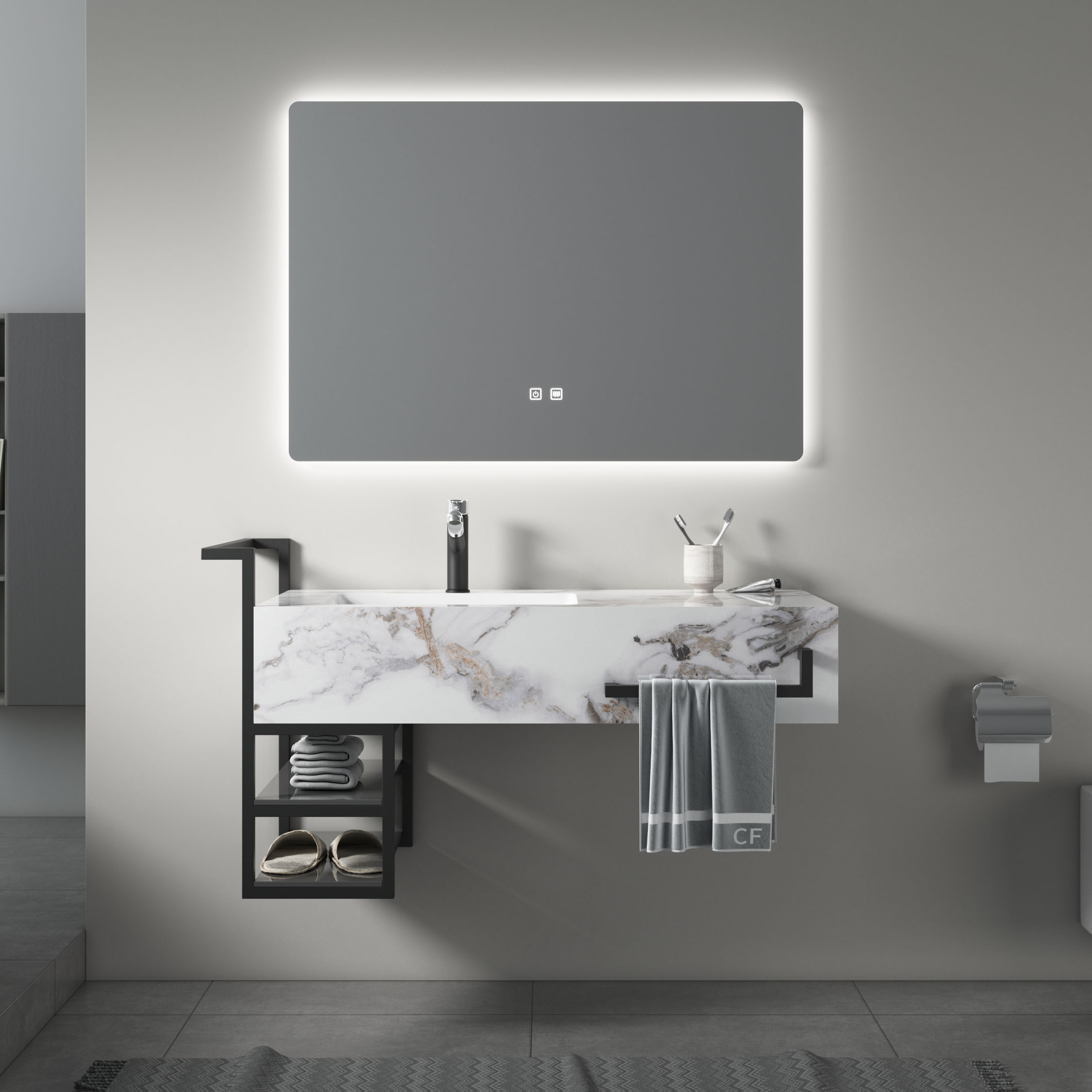 A legkeresettebb új modellek fürdőszobai mosdókagyló világítás fürdőszobai mosdókagyló szállító gyári áron hotel fürdőszobai mosdó