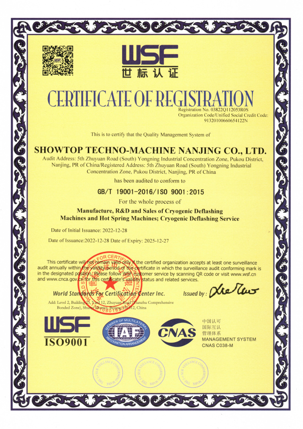 ISO9000 Quality System Management Certification