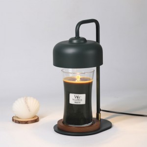 Lampa za grijanje svijeća sa tajmerom, kompatibilna sa svijećama u teglama, grijači svijeća za lampu s mogućnošću zatamnjivanja, metalni gornji grijač svijeća sa GU10 žaruljama za mirisne svijeće