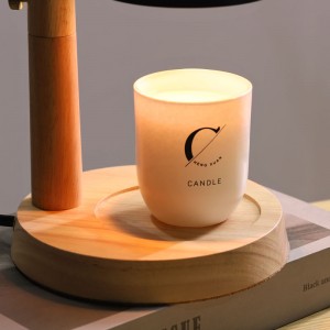 Modern Adjutsing Wood Candle warmer lamp home night light fragrance wax warmer