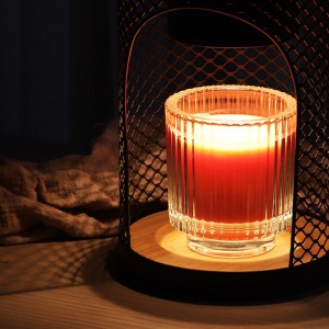 Светилка за затоплување на свеќи Декоративен висечки фенер, гроздобер метален фенер за маса за внатрешен двор Рустикален декор на домот, држачи за свеќи со дрвена основа