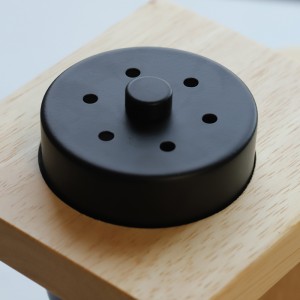 Moderne natuurlijke rechthoek rubber hout elektrische kaars warmer lamp