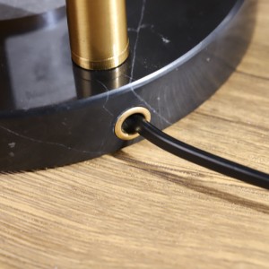 Модерна кръгла електрическа лампа за подгряване на свещ от естествен мрамор