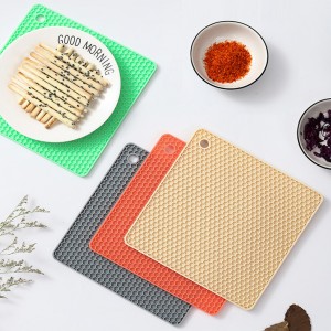 Heat Resistant Silicone Potholder Non-slip Bowl Pad Mat Glove Honeycomb Mats