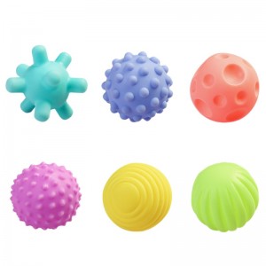 Palla antistress di alta qualità Gioca a palline sensoriali in silicone con sollievo rimbalzante