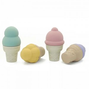해변 어린이 세트 여름 소프트 몰드 아이스크림 실리콘 모래 장난감