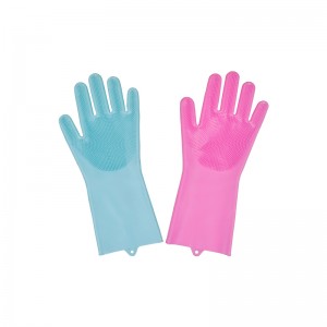 Limpieza de guantes mágicos para lavar platos de silicona para el hogar de cocina