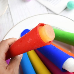 Silikon-DIY-Sticks-Hersteller für Lollipop-Creme-Form, Antihaft-Tabletts, Eis am Stiel-Stick, Eisform