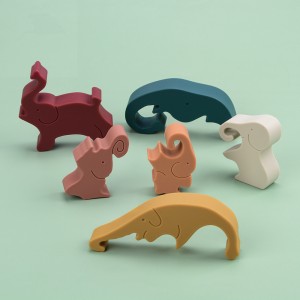 Elephant Shape Bpa Belaş Teether Baby Silicone Silicone Stacks For Baby