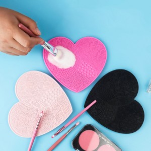 Hartvormige silikoon make-up mat Suigbeker Borsel skoonmaak pad
