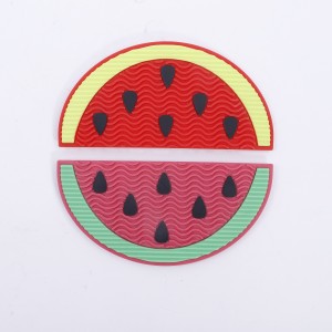 ເຄື່ອງມືຄວາມງາມ Silicone Makeup Bowl ເຄື່ອງເຮັດຄວາມສະອາດເຄື່ອງສໍາອາງ Watermelon Brush Cleaning Pad