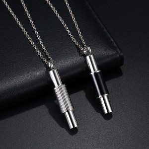 Stainless Steel Cremation Jewelry for Ashes Urn Necklace Cylinder Keepsake Memorial Human Pet Ashes Pendant Jewelry