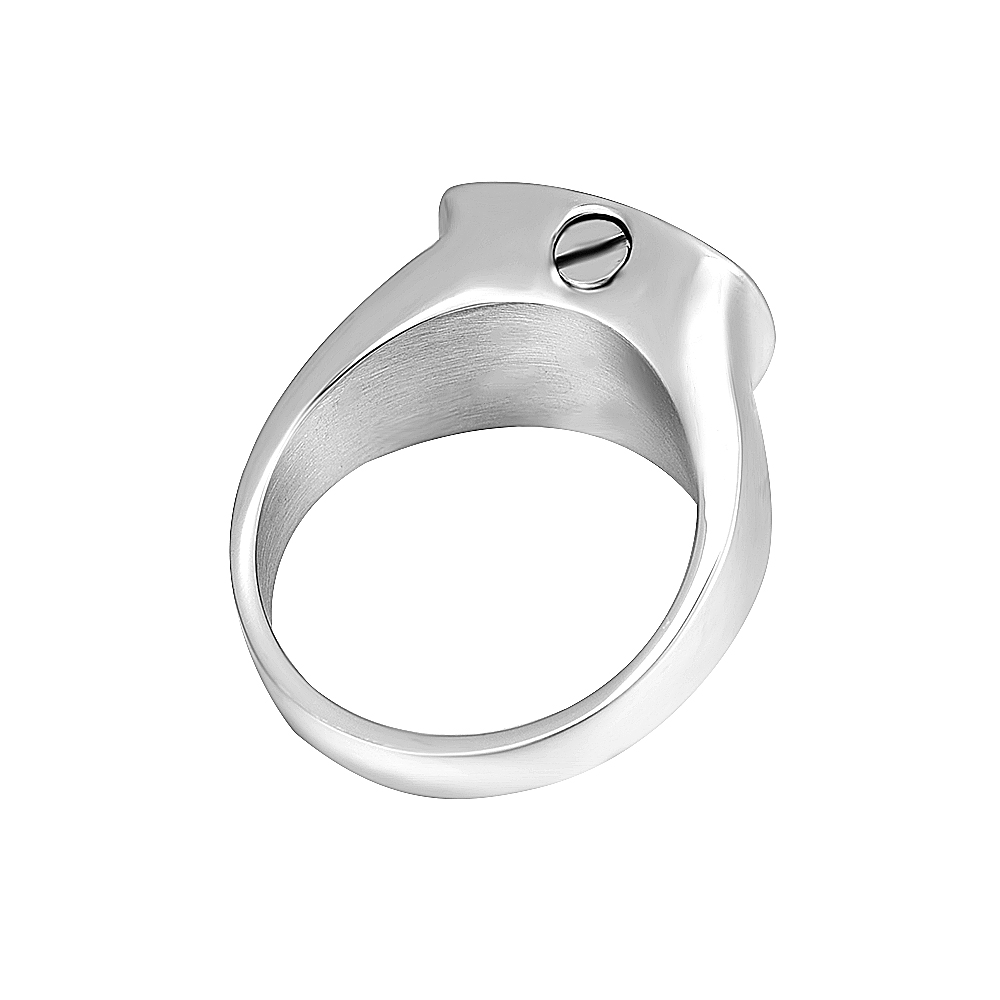 Mens Keepsake Ashes Urn Rings Charming Cremation Jewelry Accessories Love Heart Stainless Steel Urn Rings Funeral Memorial Ashes