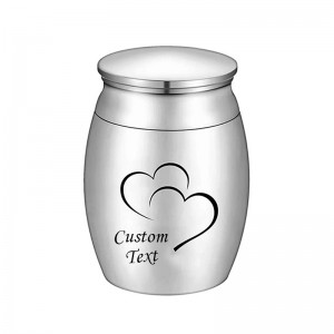 My Dad My Hero My Angel Cremation Keepsake Urns for Human Custom Stainless Steel Ashes Mini Memorial Urn Funeral Urns for Ashes