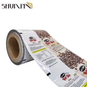 Wholesale Custom Printed Laminating Plastic Sachet Bag Coffee Food Packaging Roll Film
