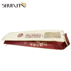 Custom Printing Russian Bread Packaging Kraft Paper Food Grade Organ Bag