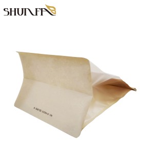 New Product in-Stock Thick Kraft Paper Tin Tie Pastry Bread Packaging Bag