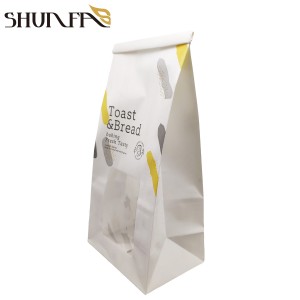 Custom Toast Bread Baked Food Packing Tin Tie Keep Fresh Takaway Packaging Bag