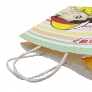 Shoppping Takeaway Packaging Handbag Custom Printing Gift Paper Tote Carrier Bag