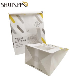 Custom Toast Bread Baked Food Packing Tin Tie Keep Fresh Takaway Packaging Bag