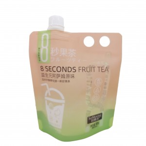 Custom Printing Liquid Food Juice Drinks Stand-up Spout Plastic Bag