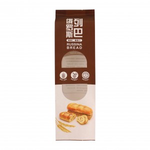 White Kraft Paper Packaging with Window Russian Bread Baguette Packing Bag