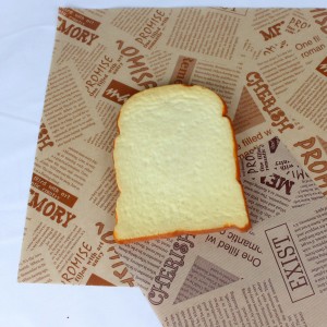 Customized Logo Oil Proof Pizza Hamburger Fried Chicken Bread Food Packaging Grease Proof Paper