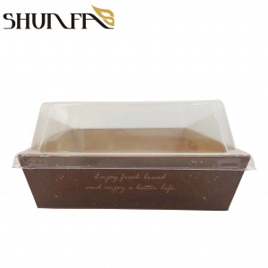 Food Paper Container Dessert Brownie Donut Baking Bread Cake Packaging Box