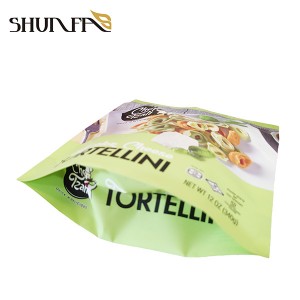 Custom Color Printing Pastry Noodles Packaging Mylar Plastic Stand-up Zipper Bag