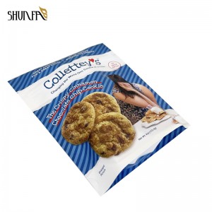 Food Packaging Mylar Bag Cookies Standup Resealable Zipper Bag