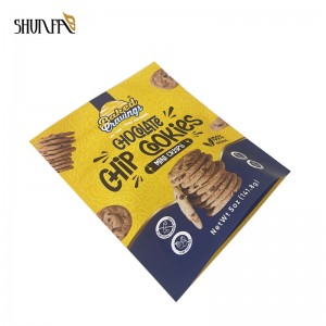Customize Printing Snack Biscuits Stand up Packaging Bag