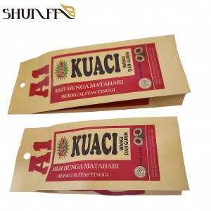 Kuaci Nuts Food Packagigng Back Sealing Kraft Paper Bag