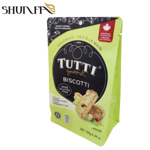 Biscuit Snack Cookie Pastry Eight-Side Sealing Food Packaging Soft Plastic Bag