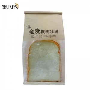 Factory Price Kraft Paper Bread Packing Bag Toast Bread Bag