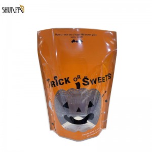 Heat Seal Bag Three Side Sealing Bag for Packing Halloween Candy