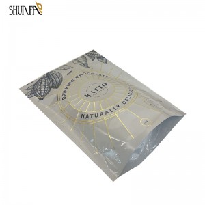 Alumimun Foil Ziplock Biscuits Nut Candy Stand up Food Paking Bag